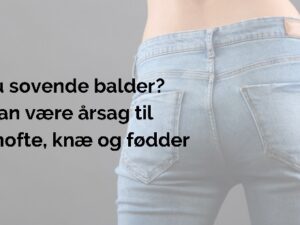 Har du sovende balder? Det kan være årsag til rygsmerte